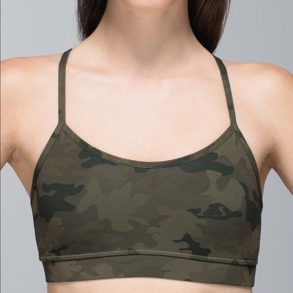 lululemon athletica Camouflage Sports Bra - Green - Picture 1 of 5